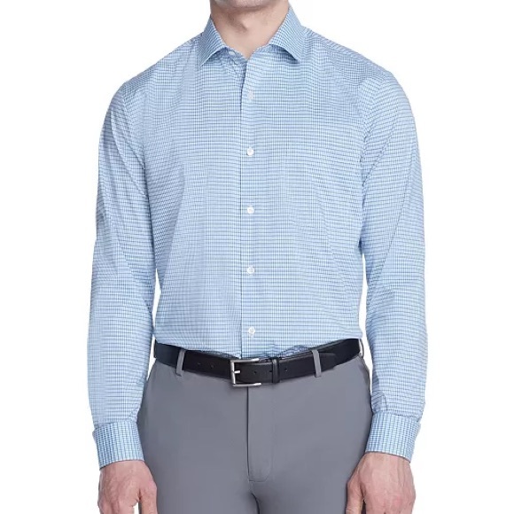 Van Heusen Other - Van Heusen Men's Stain Shield Regular Fit Dress Shirt - Blue Topaz - NWT